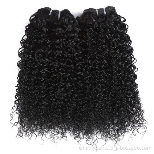 Free Sample Hair Bundle Raw Virgin Cuticle Aligned Hair,Human Hair Weave Bundle,Kinky Curl Human Hair Wig